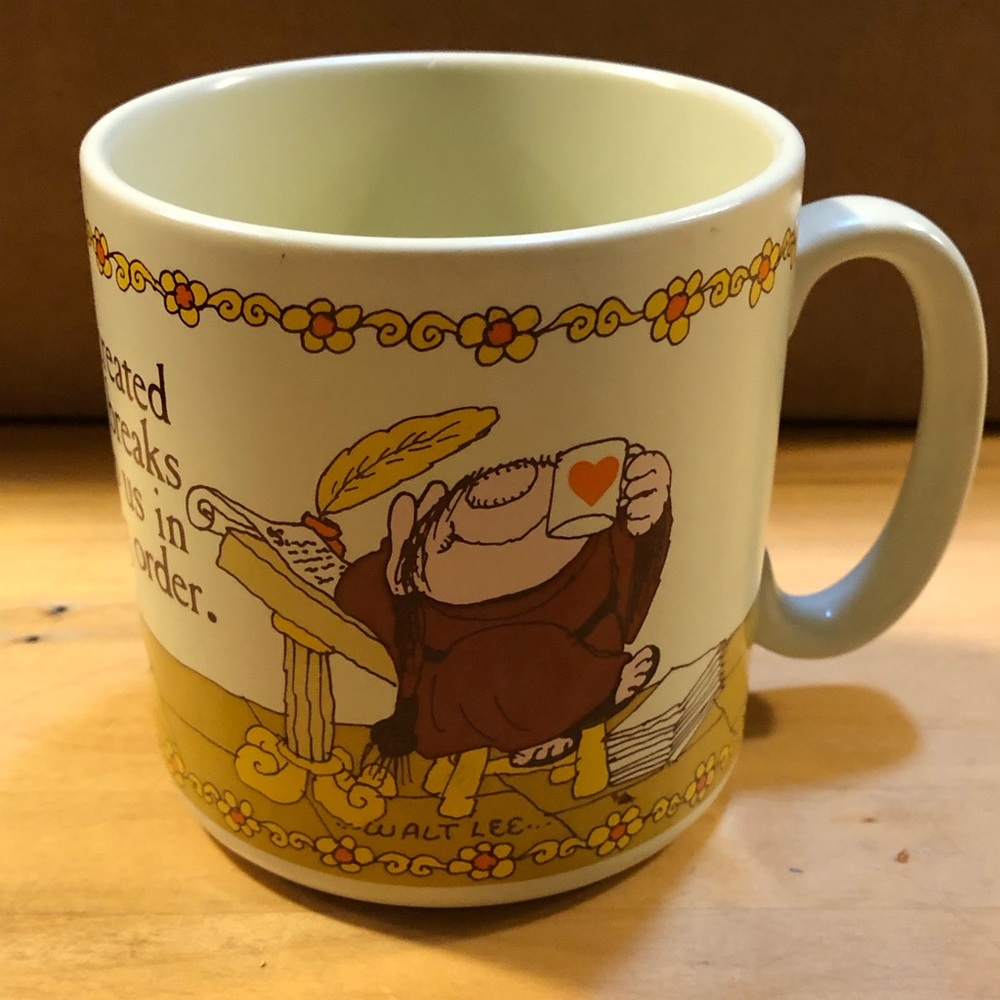 3/$20 American Greetings Vintage Sherman on the Mount Cartoon Mug